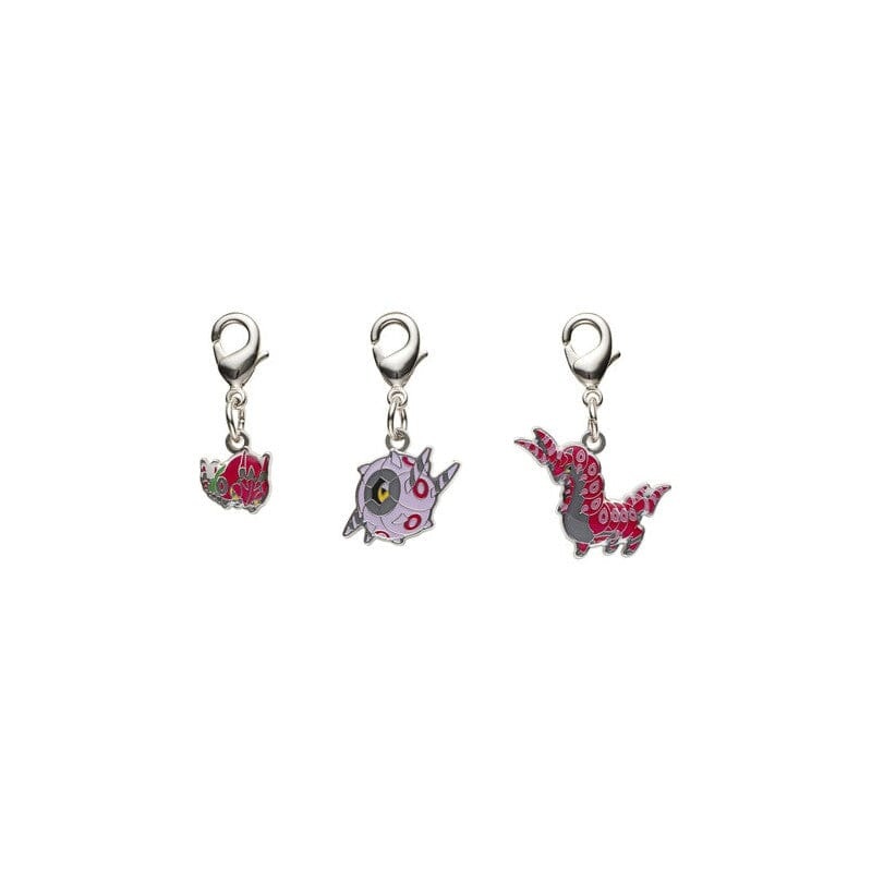 Venipede, Whirlipede, Scolipede - National Pokdex Metal Charm Keychain #543, #544, #545