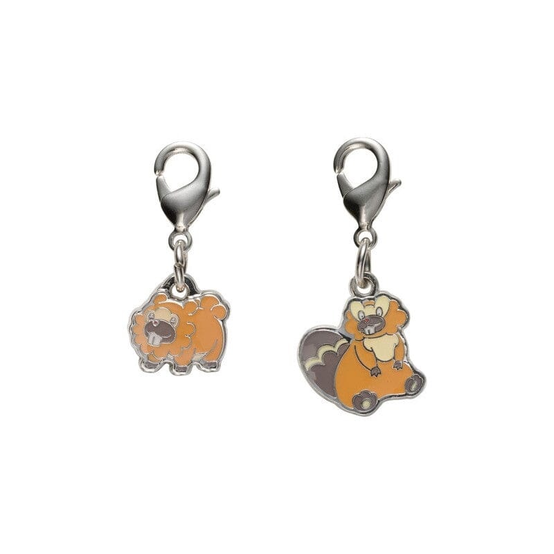 Bidoof, Bibarel - National Pokdex Metal Charm Keychain #399, #400