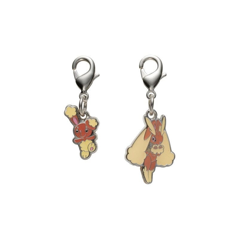 Buneary, Lopunny - National Pokdex Metal Charm Keychain #427, #428