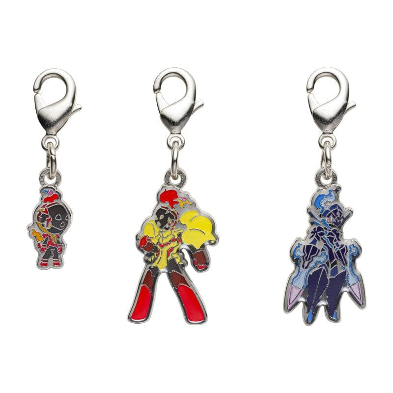 Charcadet, Armarouge, Ceruledge - National Pokdex Metal Charm Keychain #935, #936, #937