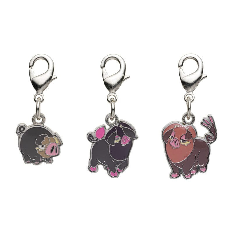 Lechonk, Oinkologne - National Pokdex Metal Charm Keychain #915, #916