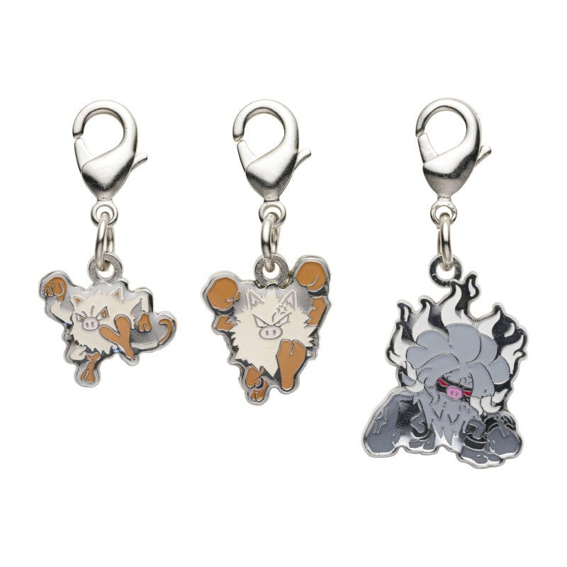 Mankey, Primeape, Annihilape - National Pokdex Metal Charm Keychain #56, #57, #979