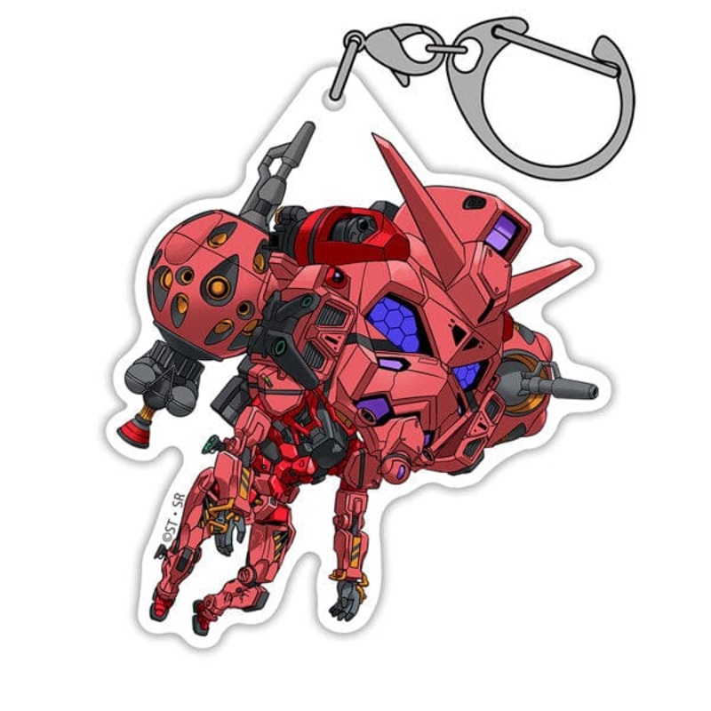 Red Gundam Acrylic Tsumamare Keychain - Mobile Suit Gundam GQuuuuuuX