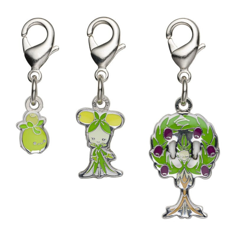 Smoliv, Dolliv, Arboliva - National Pokdex Metal Charm Keychain #928, #929, #930