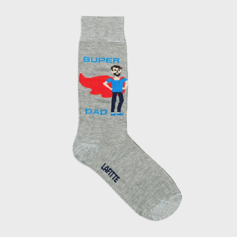 Super Dad Sock - Grey