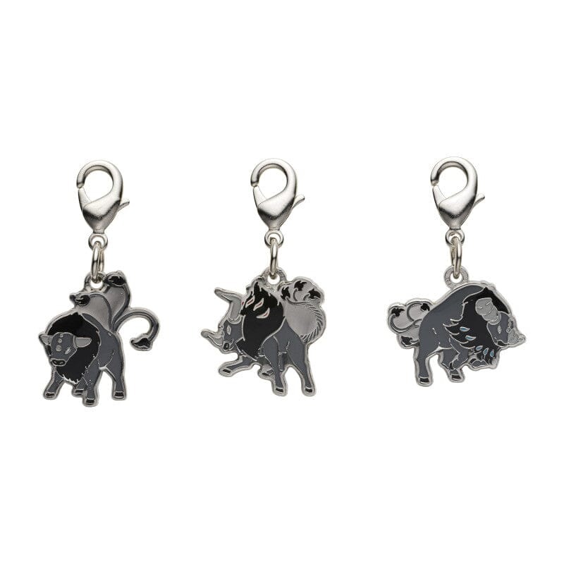 Tauros - National Pokdex Metal Charm Keychain #P128