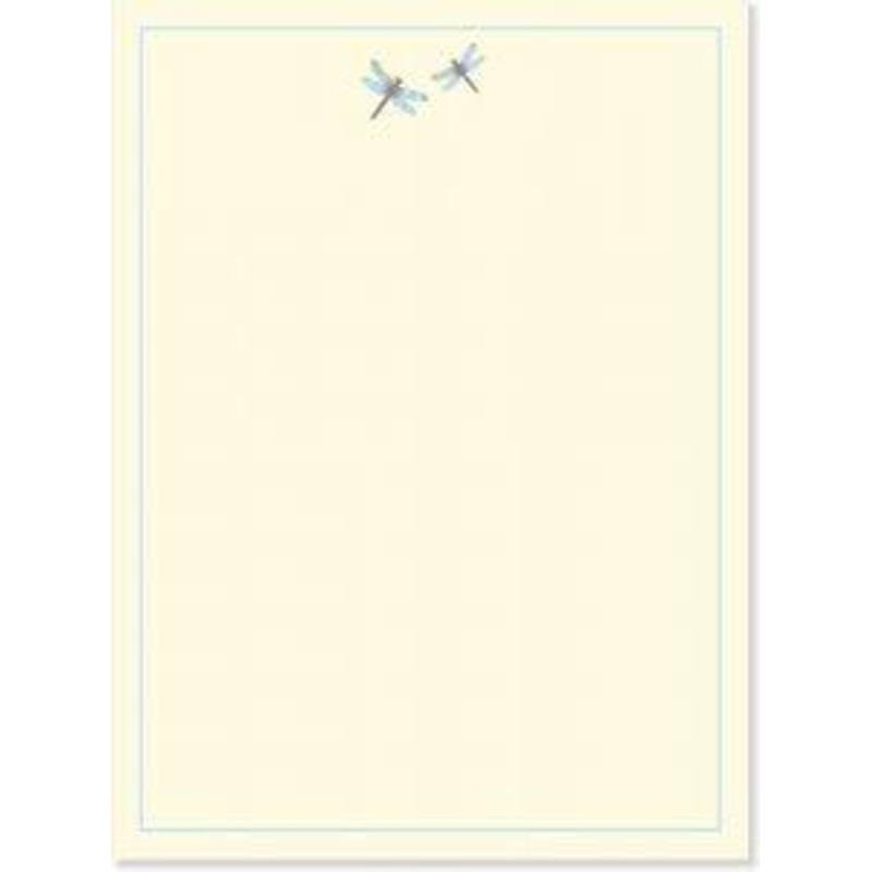 Blue Dragonfly Stationery Set