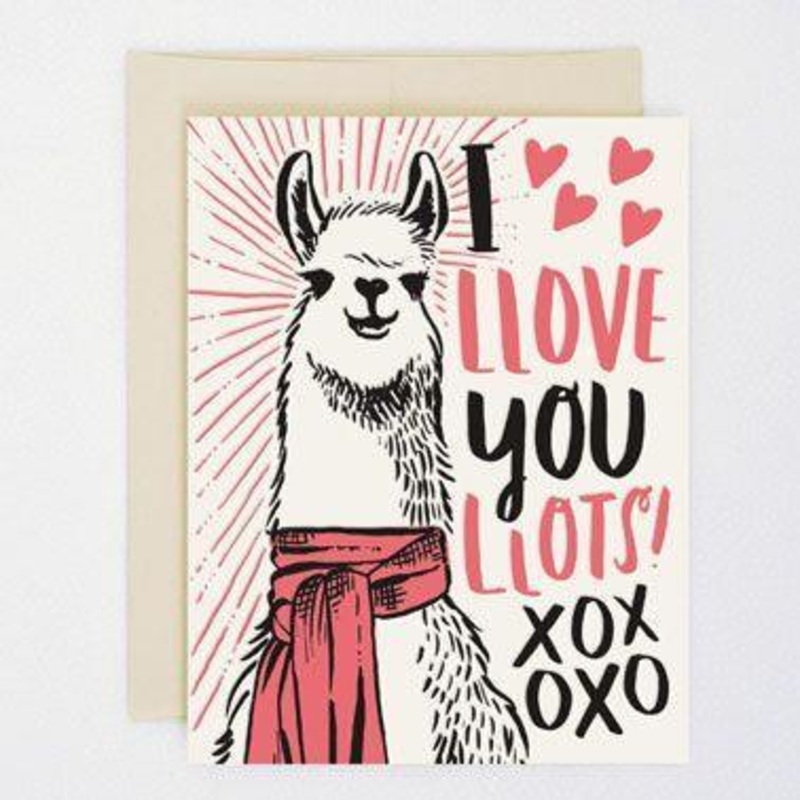 Hello Lucky - Single Card - Llama Love
