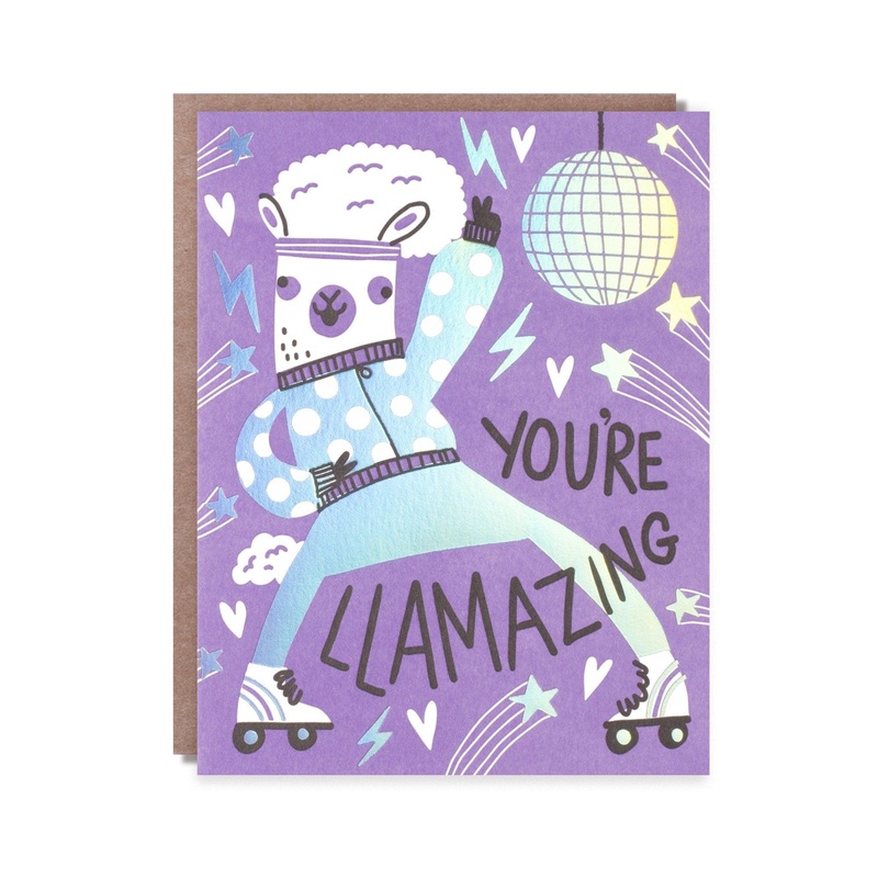 Hello Lucky - Single Card - Llamazing