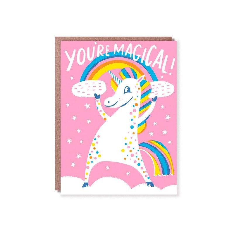 Hello Lucky - Single Card - Magical Unicorn