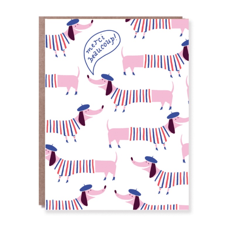 Hello Lucky - Single Card - Merci Frenchie