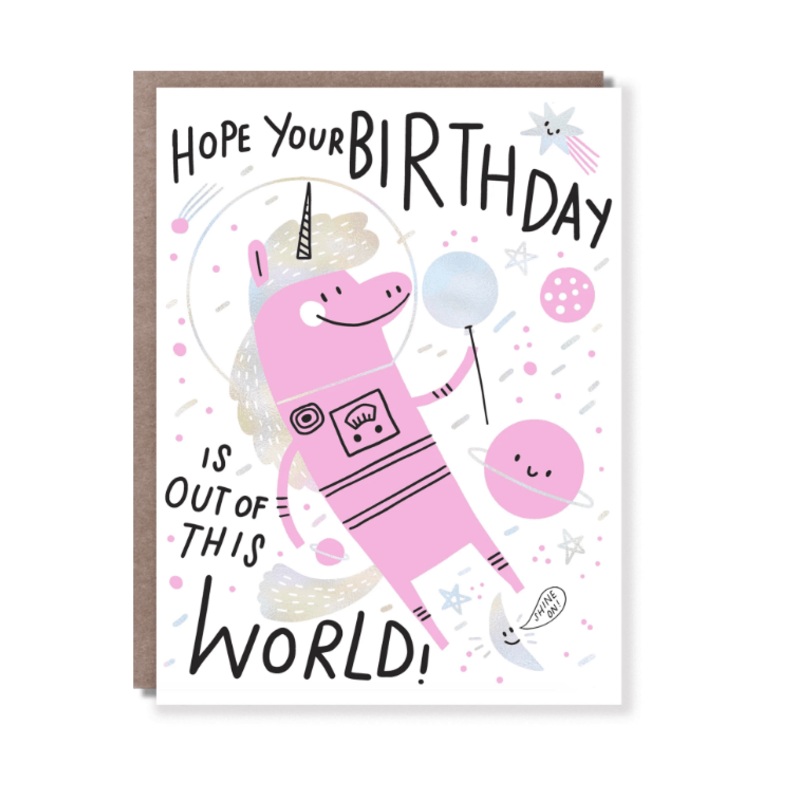 Hello Lucky - Single Card - Out of This World Birthday