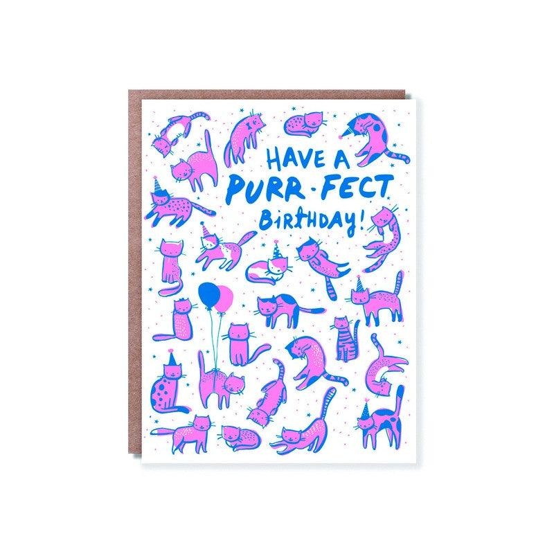 Hello Lucky - Single Card - Purr-fect Birthday
