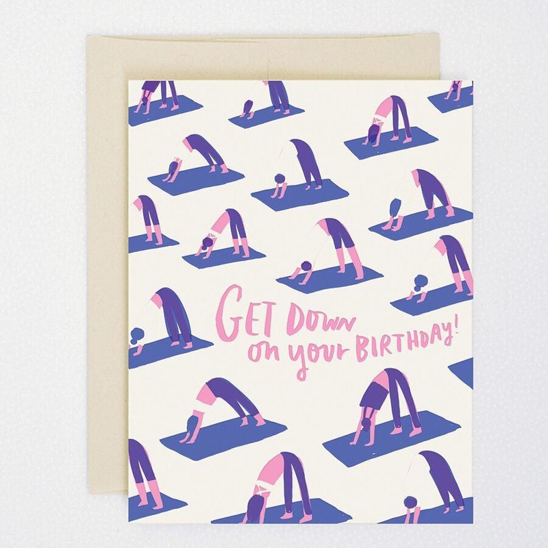 Hello Lucky - Single Card - Yoga Birthday