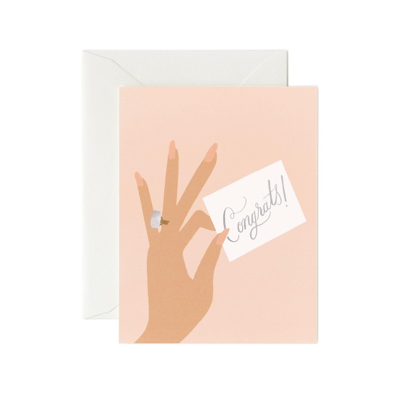 Rifle Paper Co - Single Card - Congrats Ring