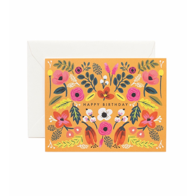 Rifle Paper Co - Single Card - Folk Birthday