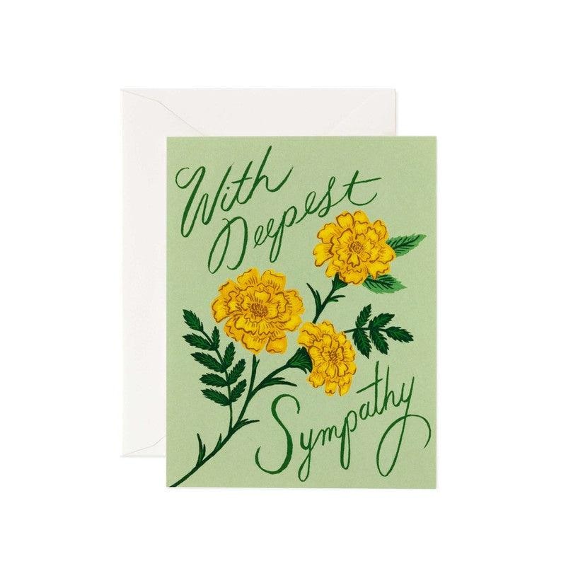 Rifle Paper Co - Single Card - Marigold Sympathy
