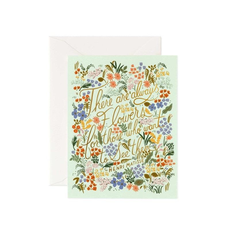 Rifle Paper Co - Single Card - Matisse Quote