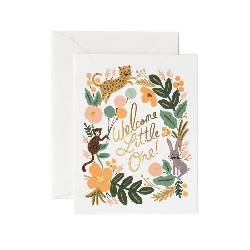 Rifle Paper Co - Single Card - Menagerie Baby