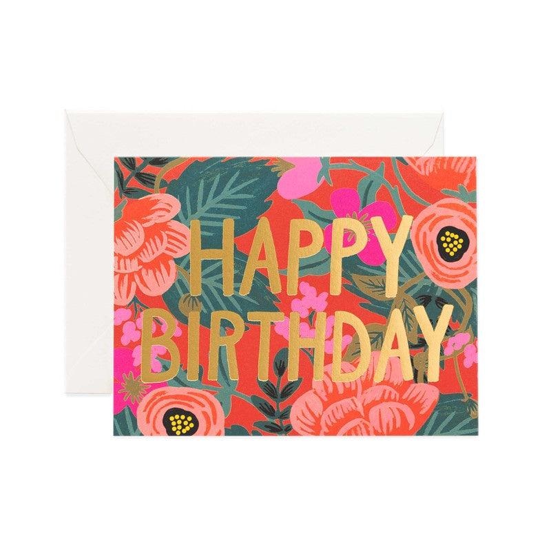 Rifle Paper Co - Single Card - Poppy Birthday