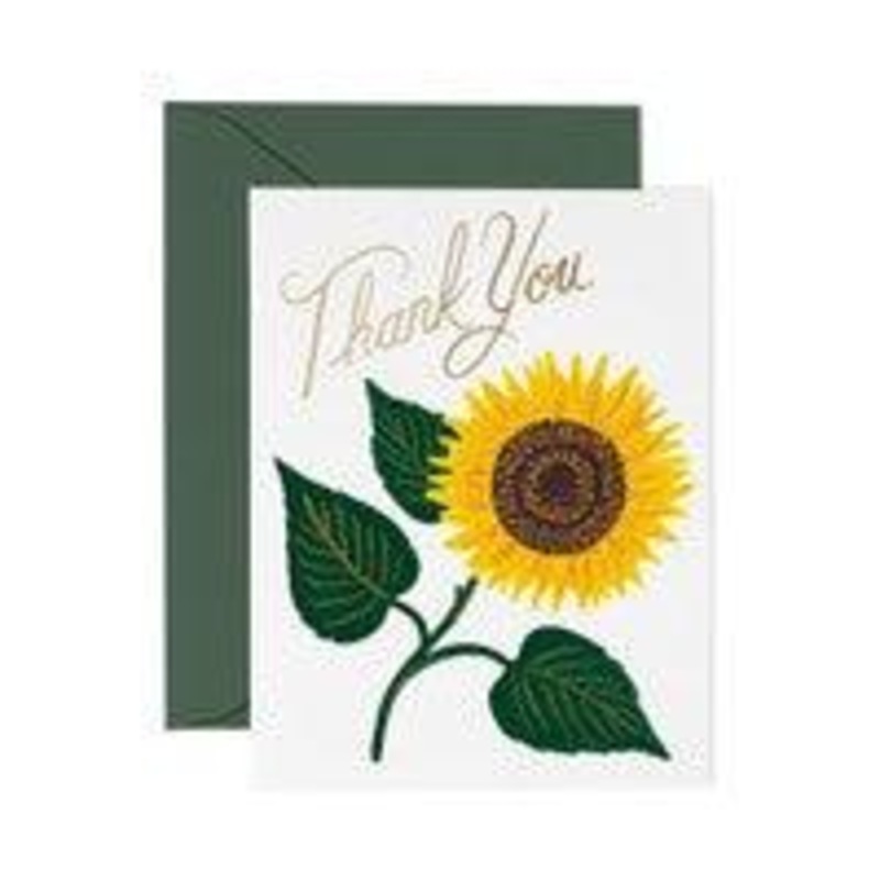 Rifle Paper Co - Single Card - Sunflower Thank You