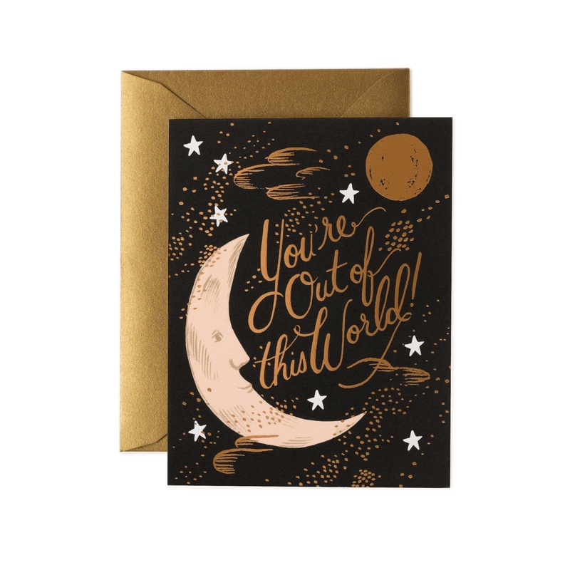 Rifle Paper Co - Single Card - You're Out of This World