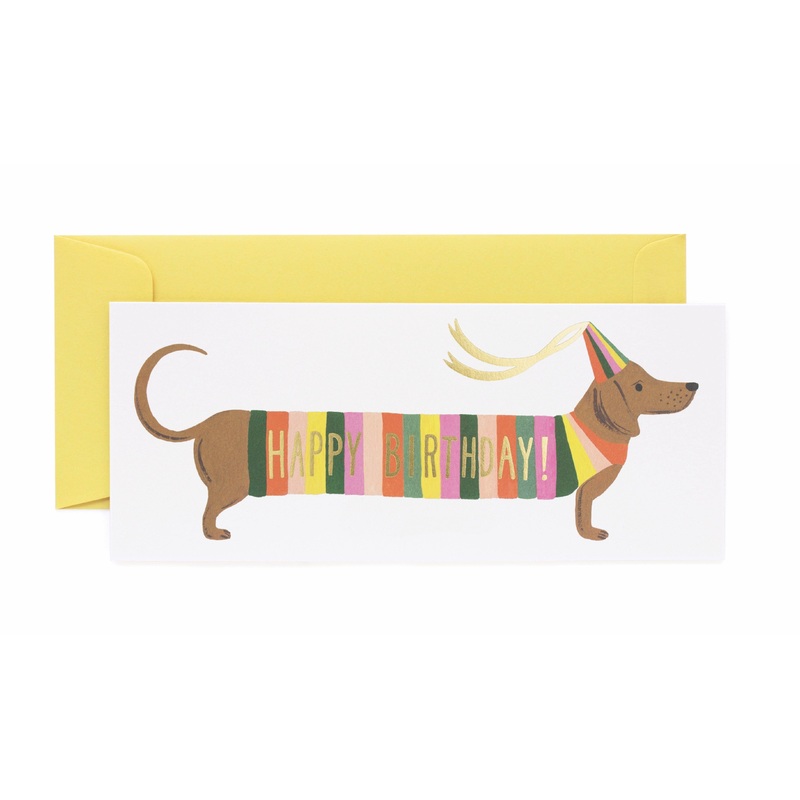 Rifle Paper Co - Single Long Card - Hot Dog No. 10