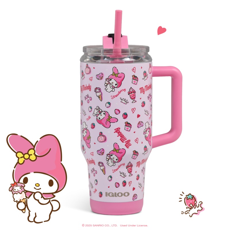 My Melody x Igloo 50th Anniversary 32oz Flip n Sip Travel Mug