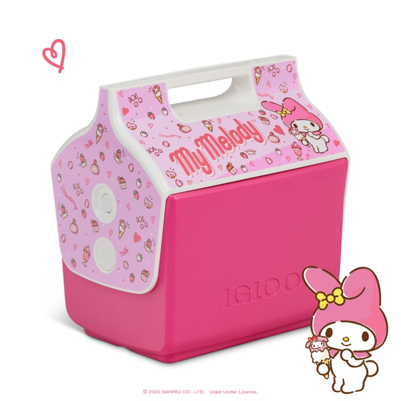 My Melody x Igloo 50th Anniversary Little Playmate 7 Qt Cooler