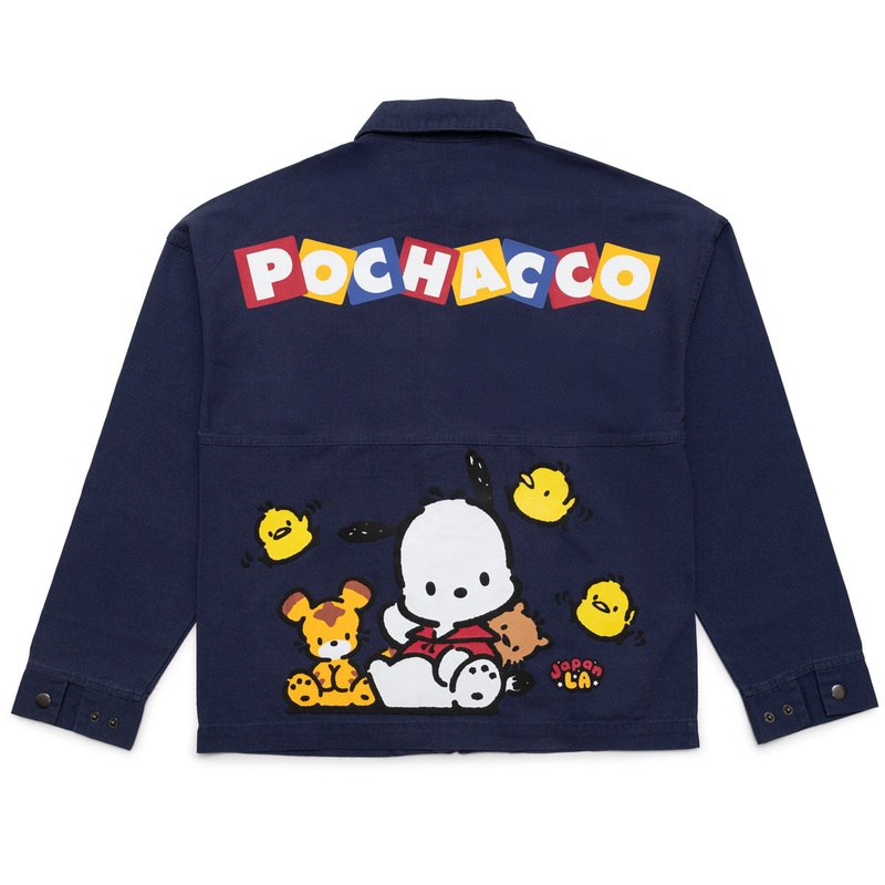 Pochacco x JapanLA Spirit Jersey Canvas Jacket