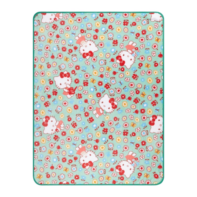 Hello Kitty Flower Fields Throw Blanket