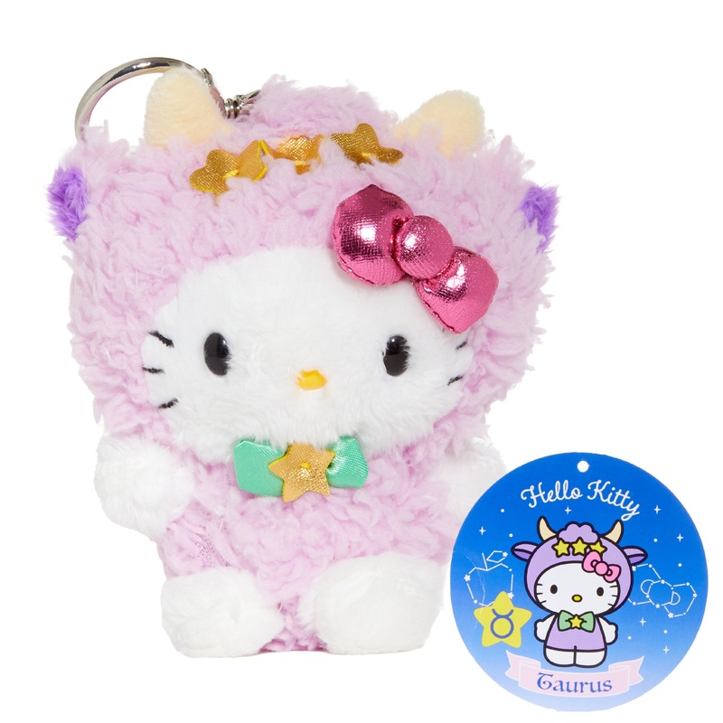 Hello Kitty Taurus Plush Keychain Mascot (Zodiac Series)