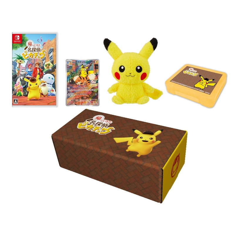 Pokmon Detective Pikachu Return For Nintendo Switch +  Pikachu promo + Plush