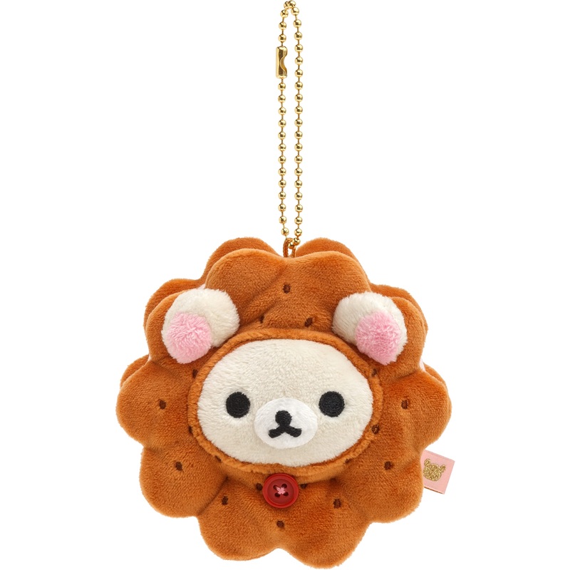 SAN-X Korilakkuma Retro Sweets Series Keychain Plush Butter Sandwich