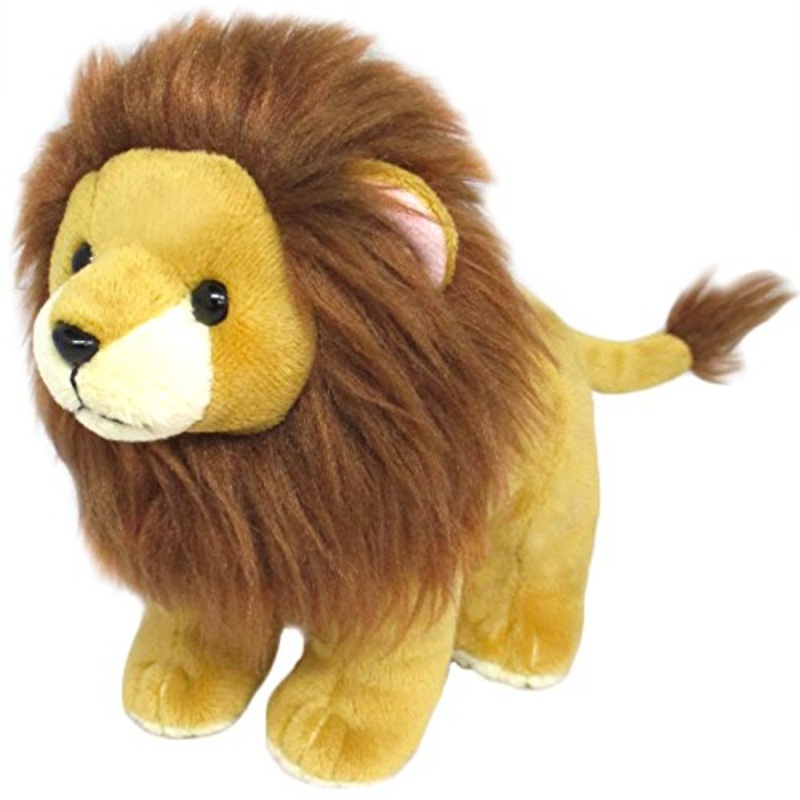 Sanei Boeki Original Jiggly Animal Lion Plush Toy 6.5x14.5x12cm