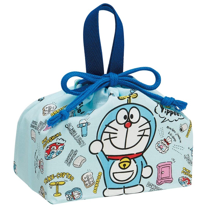 Skater Doraemon Plush Toy and Children's Lunch Box Bag Made in Japan