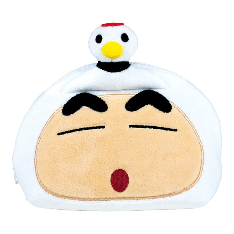 T&S Factory Crayon Shin-Chan Plush Shell Face Pouch Ks-5544011Tu Japan