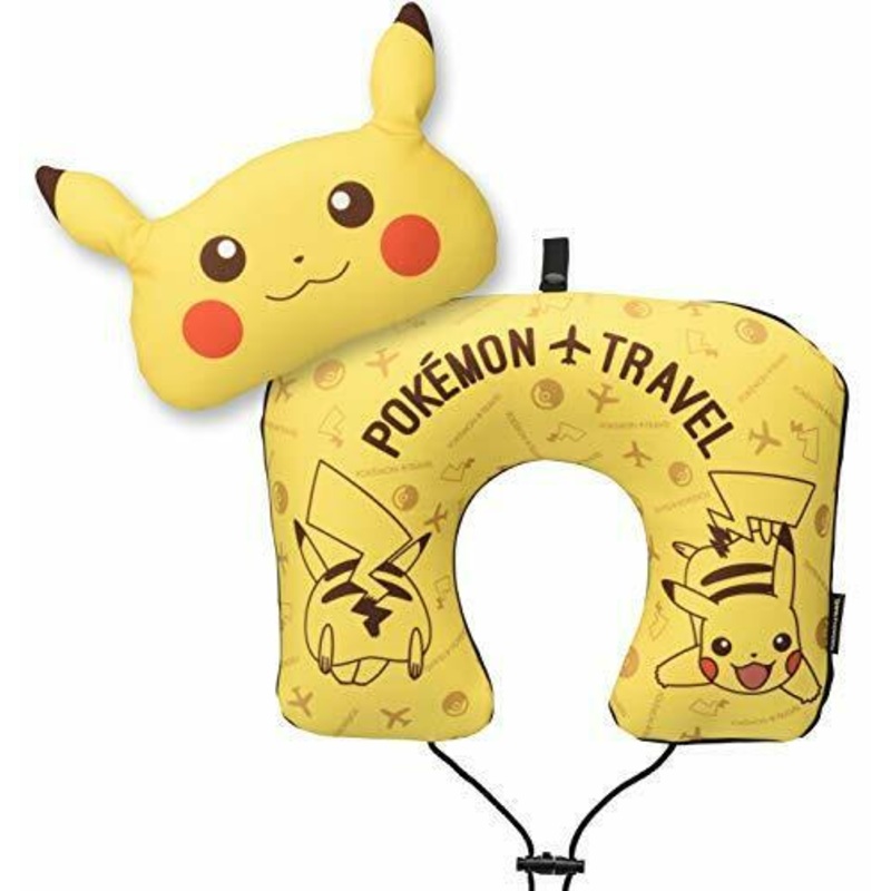 Pokemon Neck Pillow W/mini Cushion Pikachu Yellow Anime Toy