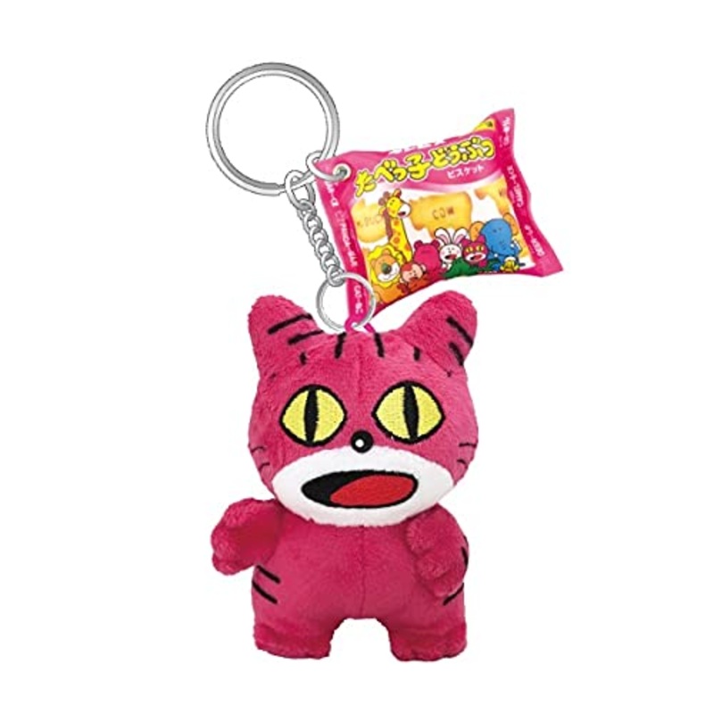 SK JAPAN Tabekko Dobutsu Plush Keychain Cat
