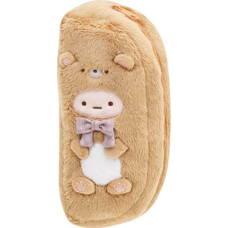 San-X Sumikko Gurashi  Bear Cafe At Home  Plush Pen Pouch Tapioca Bear Pt09701