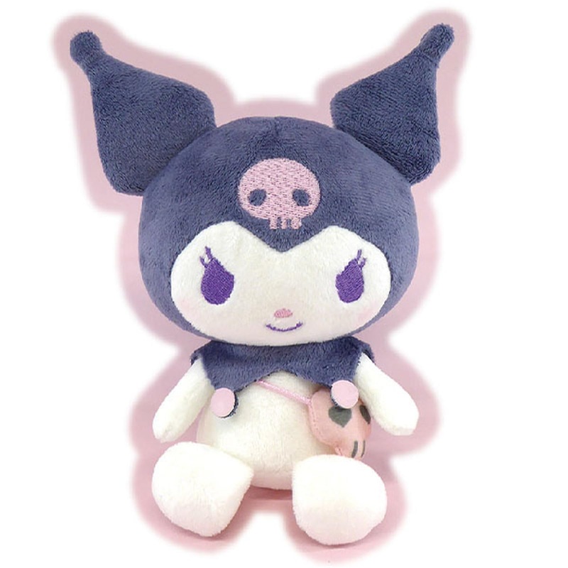 K Company Sanrio Nostalgia Sitting Plush Kuromi Japan H160Xw120Xd85Mm