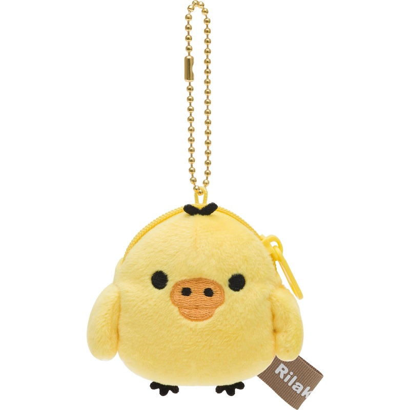 San-X Kiiroitori Mini Plush Coin Case - Rilakkuma Series Compact Size H7.5 W6.5 D3cm