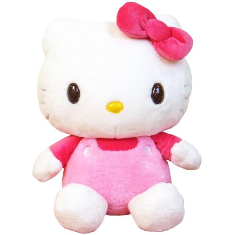 Sanrio Nakajima Hello Kitty Large Pink Plush Toy - Fluffy 44Cm X 36.5Cm X 26Cm