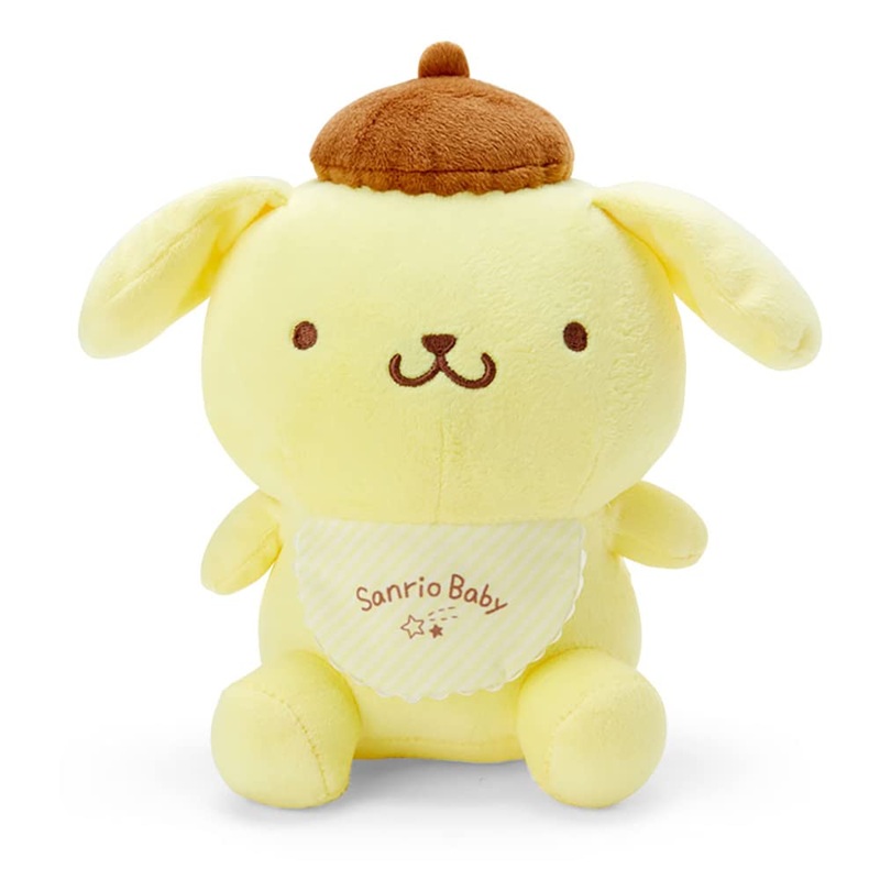 Sanrio Pompompurin Baby Washable Plush Toy 20.5x15.5x18.7cm - Ideal Baby Gift