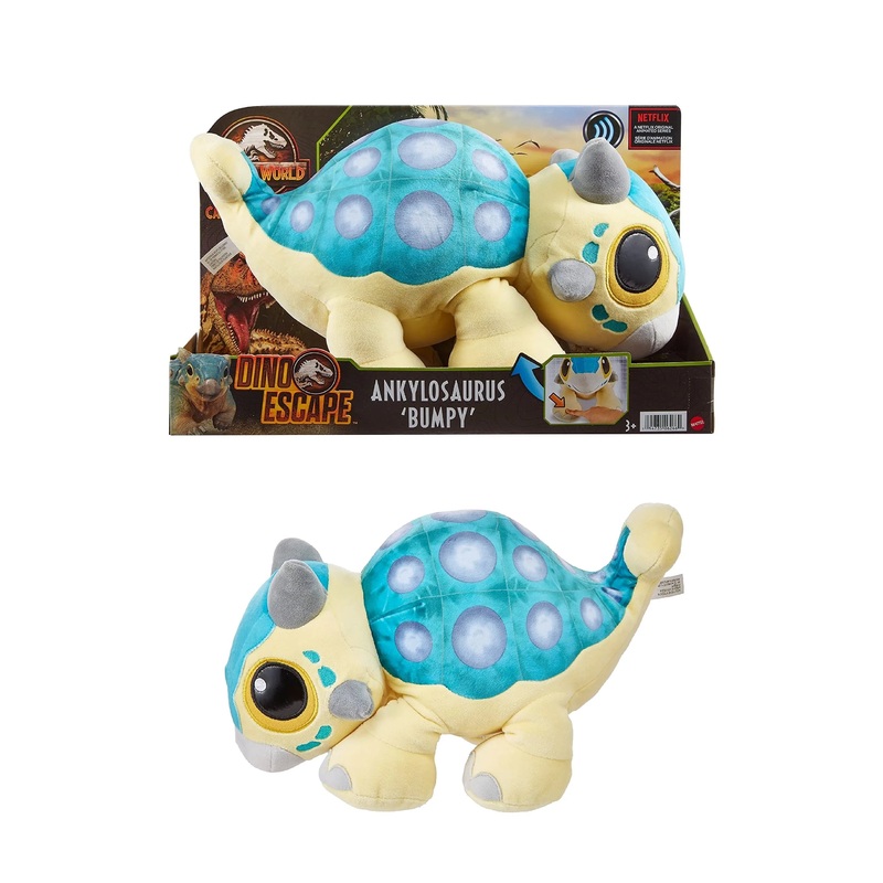 Jurassic World Plush Ankylosaurus Bumpy Plush Cream Plush Toys Made In Japan