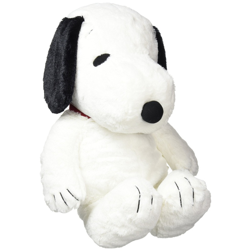 Nakajima Plush Doll Hug Hug Snoopy Black L