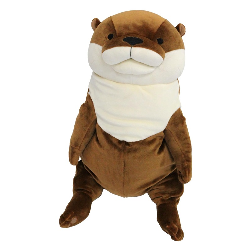 Shinada Global Mochi Otter Plush Brown Medium Size 14x14x22cm - Mokw-0230B