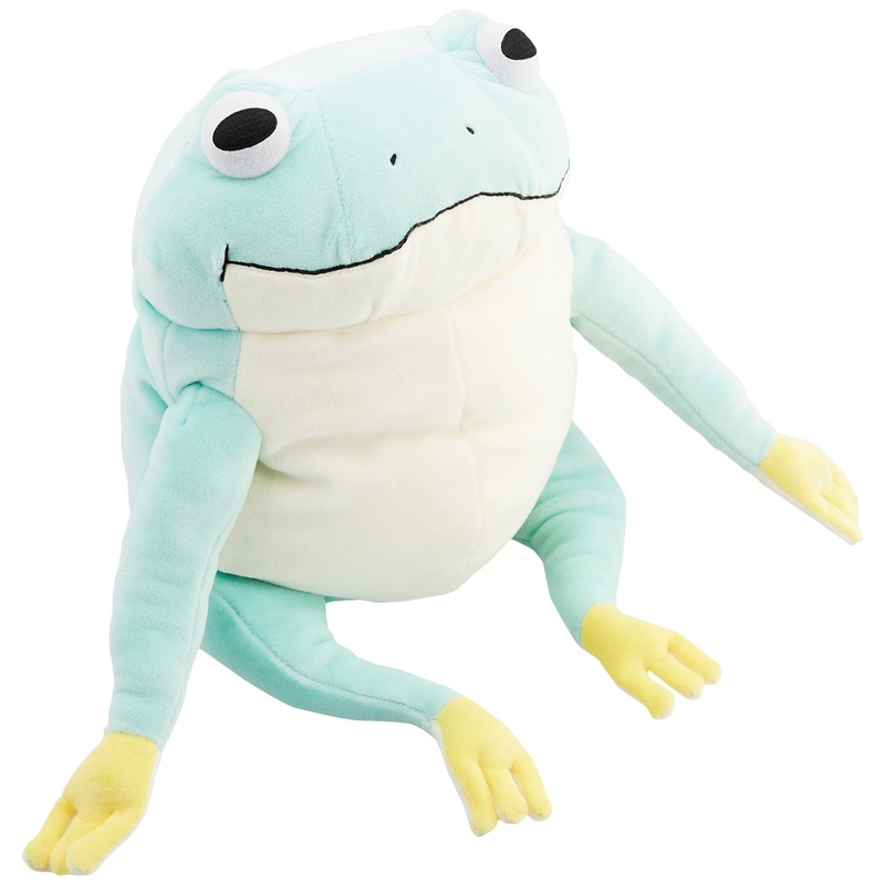 Shinada Global Mochi Series Mochikaeru Mokr-0350Lb 22x22x30cm Light Blue Stuffed Frog