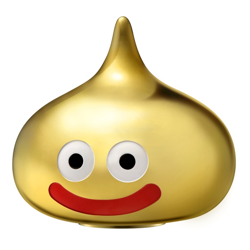 Square Enix Dragon Quest Smile Slime Bank Gold - Japanese Anime Toys - Plush Toys