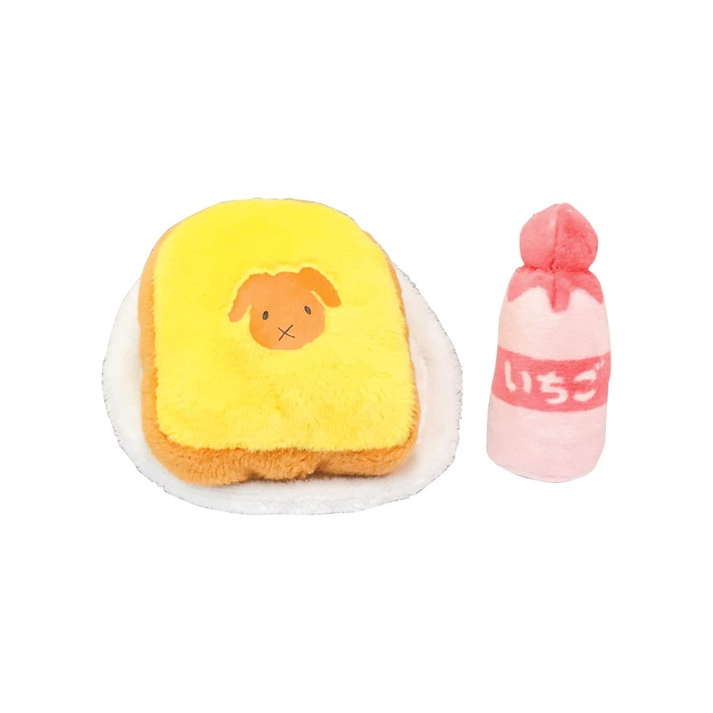 KAWADA Yf-013 Yume Fuwa Town Plush Doll Bread & Strawberry Milk
